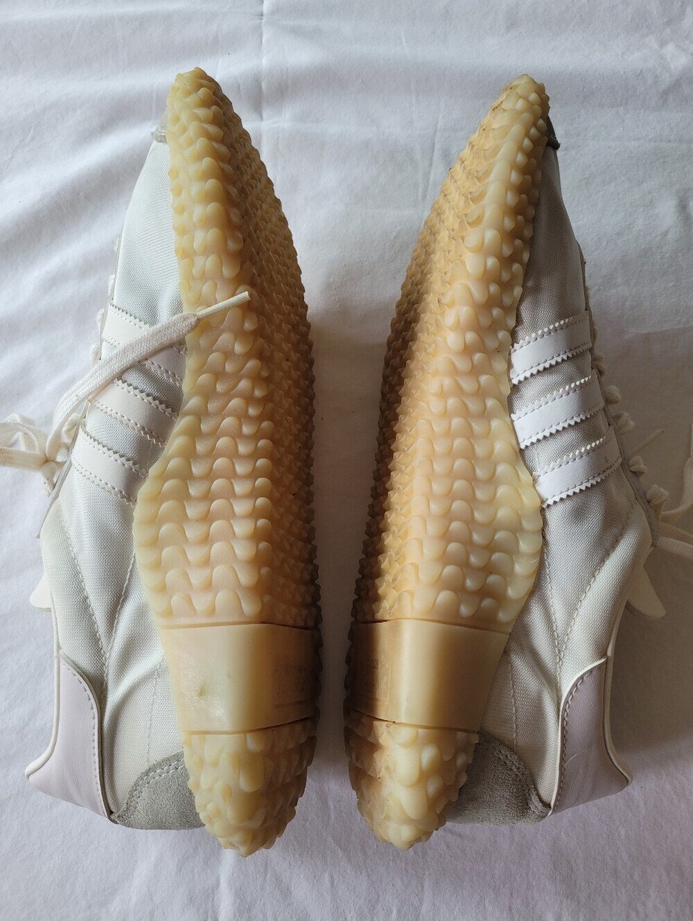 adidas Country Camanda Men Cream White Retro Track Sneakers Size 10.5 - Picture 8 of 9